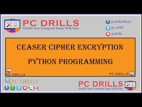 ceaser cipher python | PC Drills