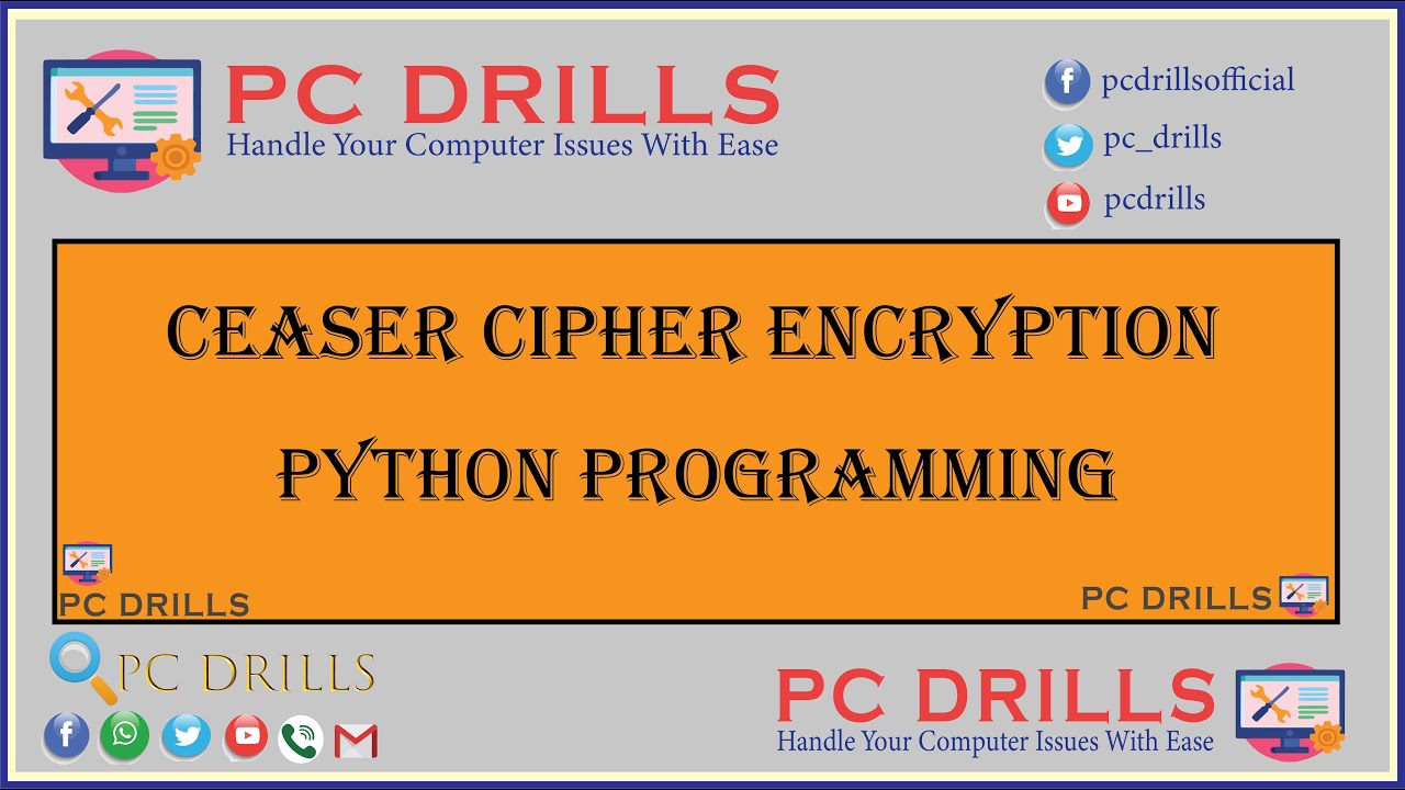 Caesar Cipher Implementation in Python | PC Drills