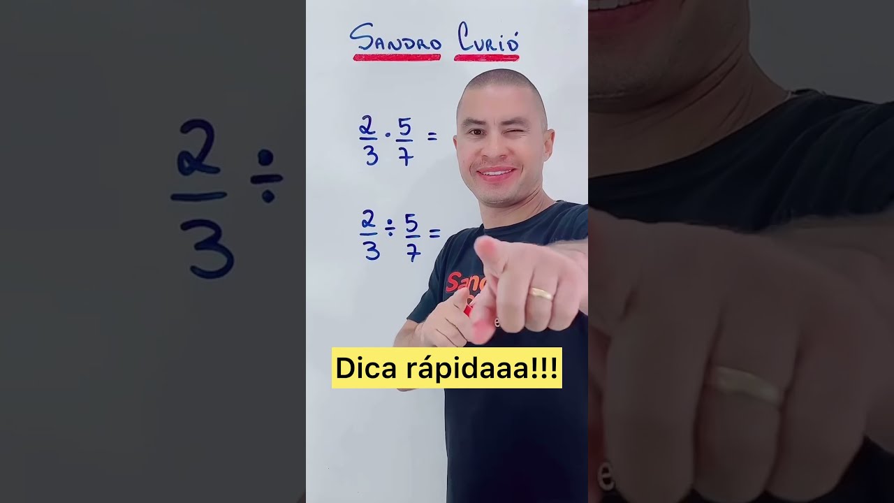 Multiplicação e Divisão de Frações de Forma Rápida e Fácil | Método Curió ✨