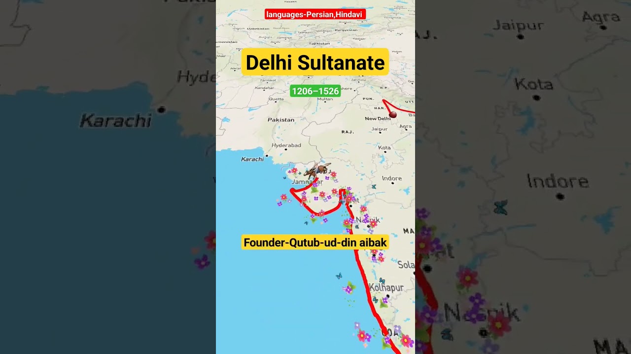 Delhi Sultanate Map: Key Empire Highlights 🗺️