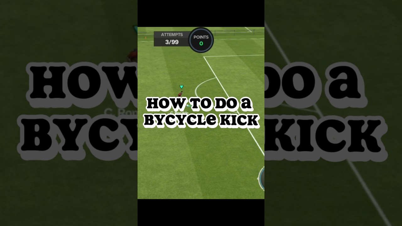 How to do a bicycle kick in FC mobile ・ #fcmobile #bicyclekick #football #tutorial #skills #tips
