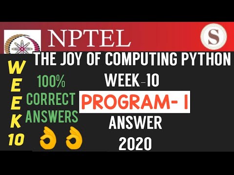Python Computing Joy: Week 10 Assignment Solution