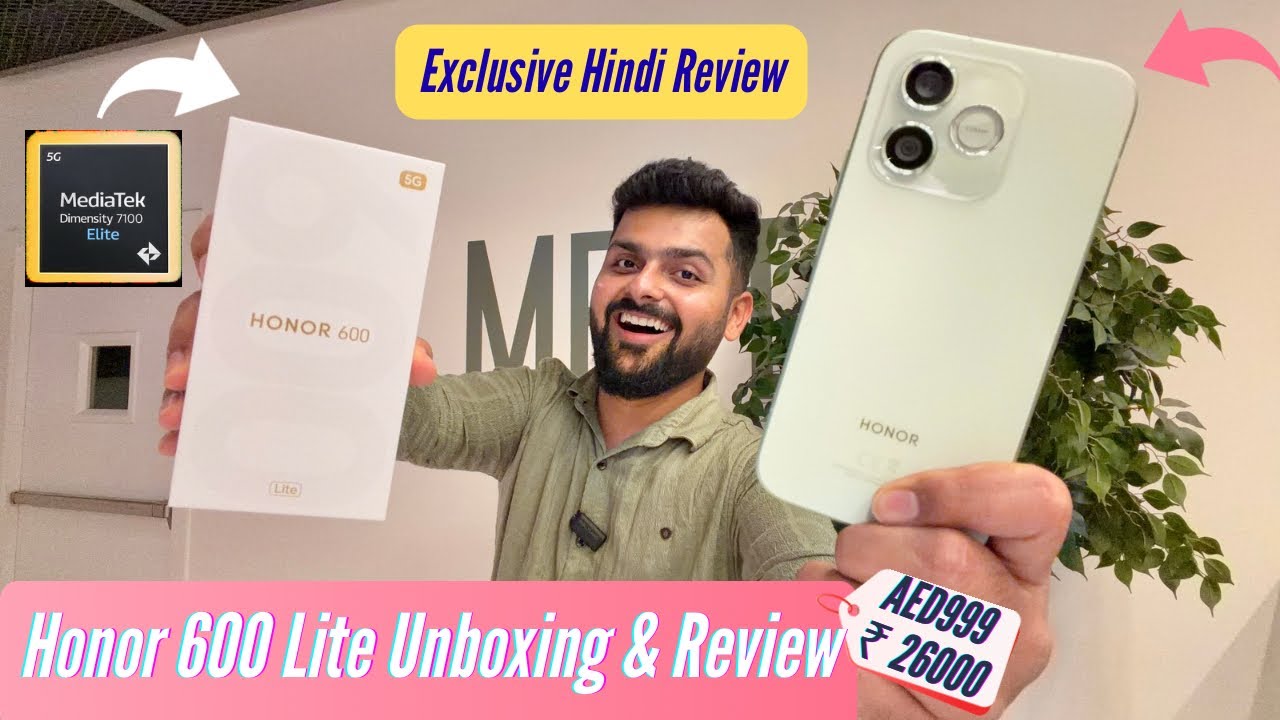 Honor 600 Lite Unboxing & Review - AI Button, Metal Body, 3840Hz PWM & More!