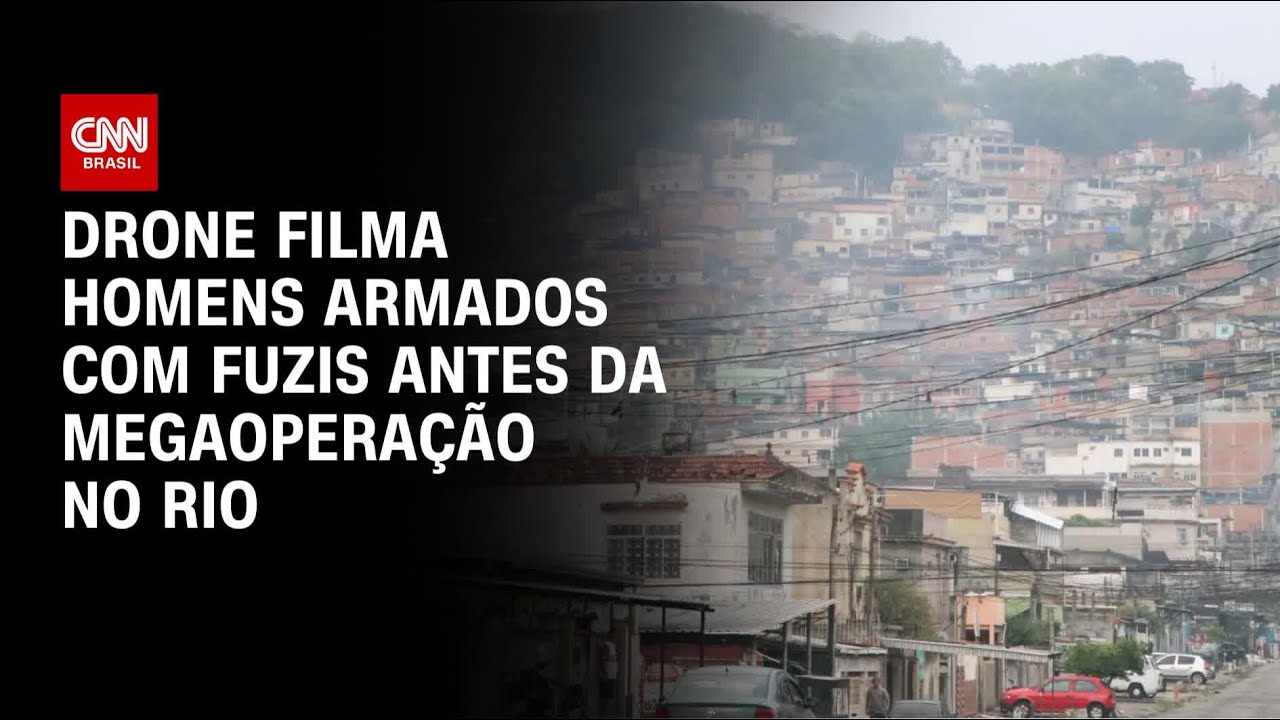 Drones Capturam Homens Armados Antes de Megaoperação no Complexo do Alemão 🚁