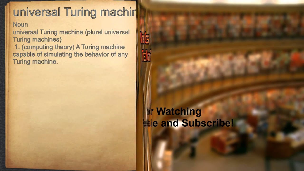 Understanding the Universal Turing Machine 🤖: A Simple Explanation