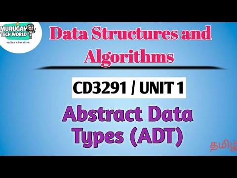 Abstract Data Types in Data Structures & Algorithms (Tamil) π