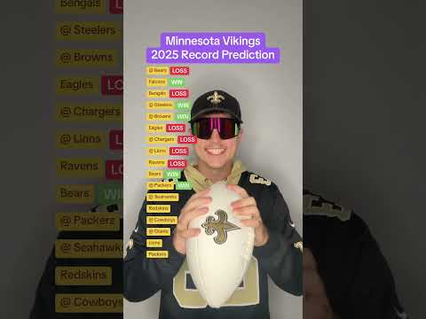 Minnesota Vikings 2025 Record Prediction