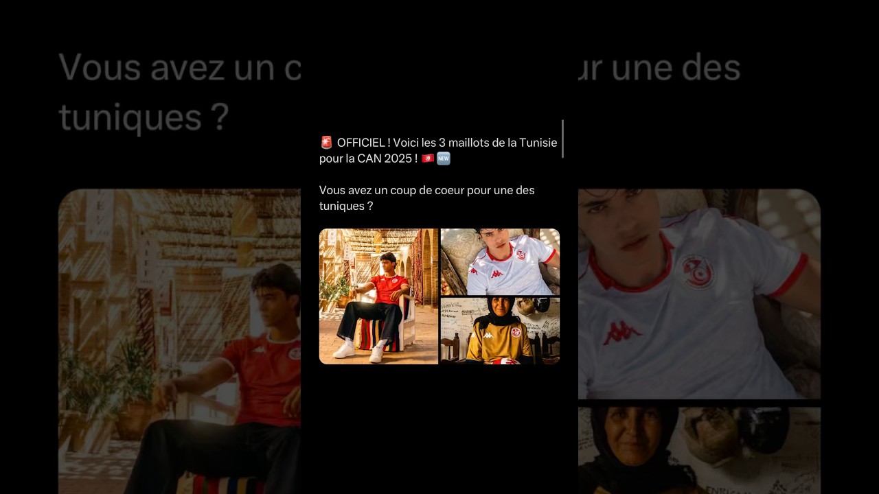 React au 3 maillots de la Tunisie pour la CAN 2025 #tunisie #football #react #reaction