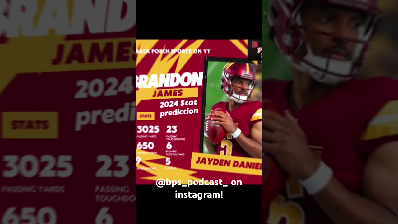 Jayden Daniels 2024 NFL Stats Forecast: What to Expect 🏈