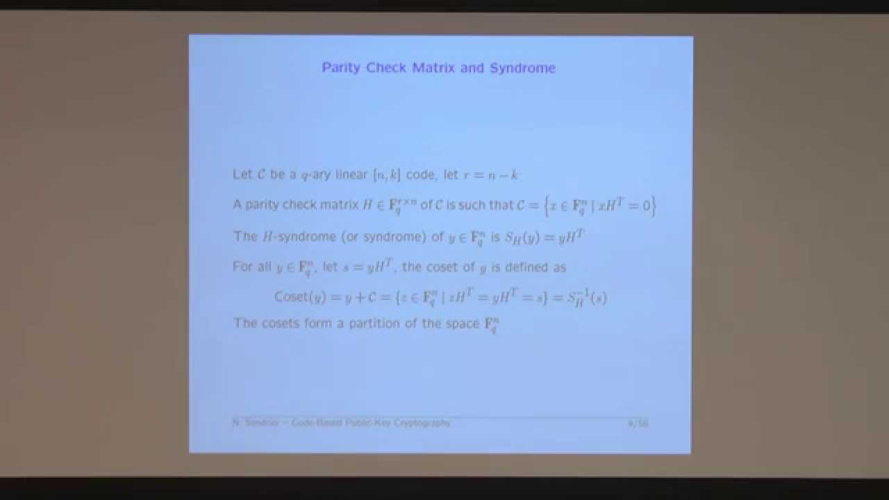 Nicolas Sendrier Explores Code-Based Public-Key Cryptography 🔐