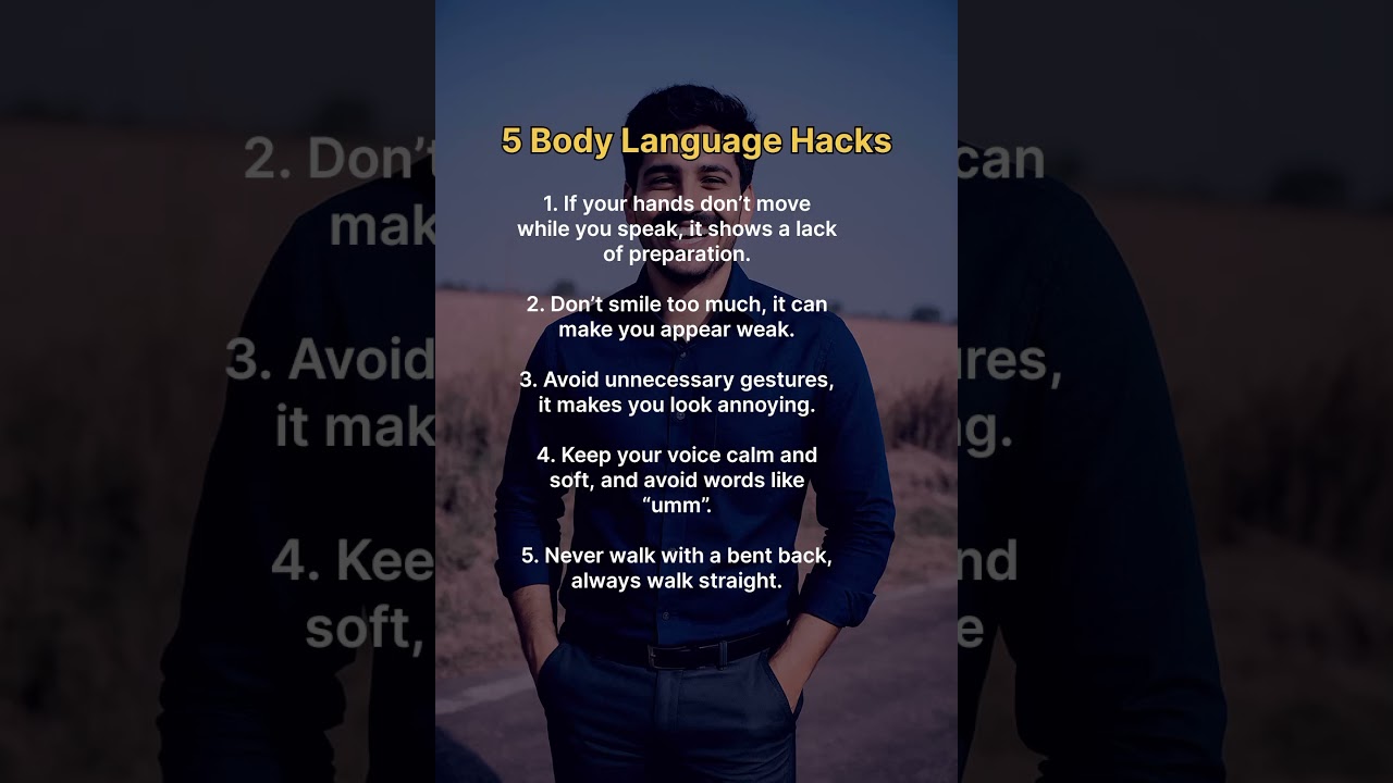 Top 5 5 Body Language Tips to Boost Confidence 💪