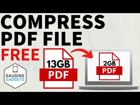 How to COMPRESS PDF File Size Without Losing Quality - FREE