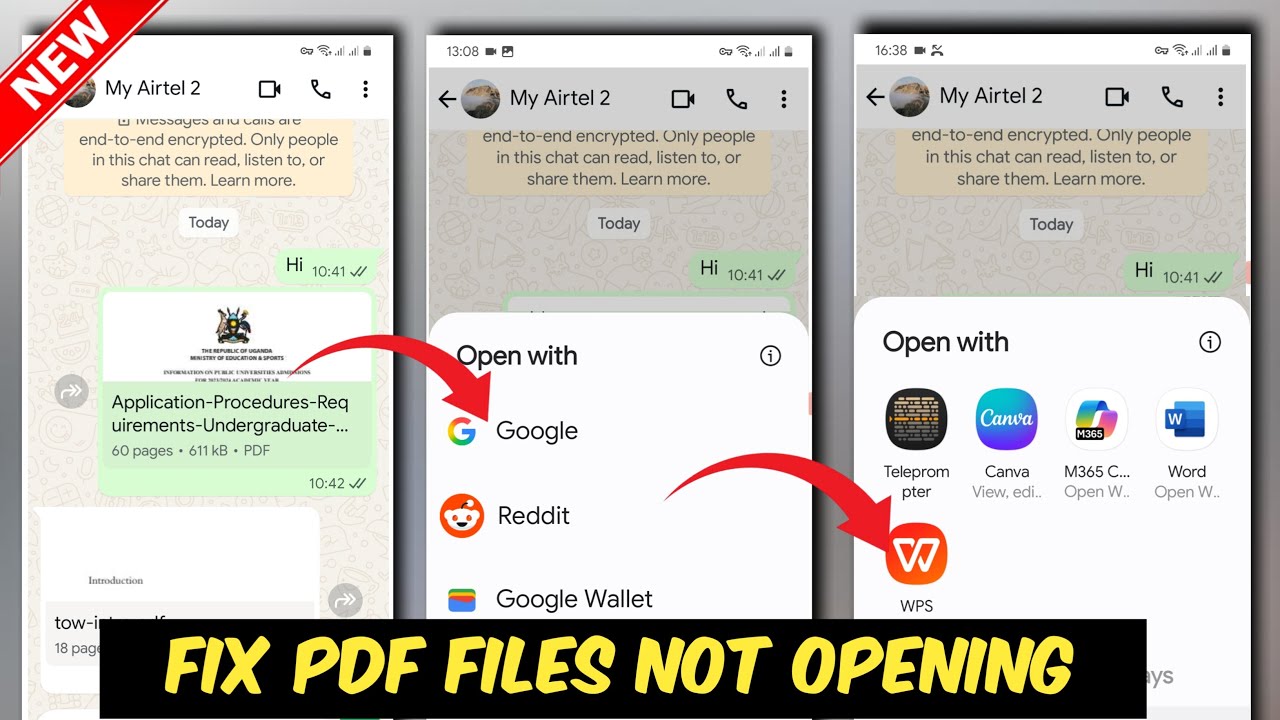 Troubleshooting PDF Files Not Opening in WhatsApp