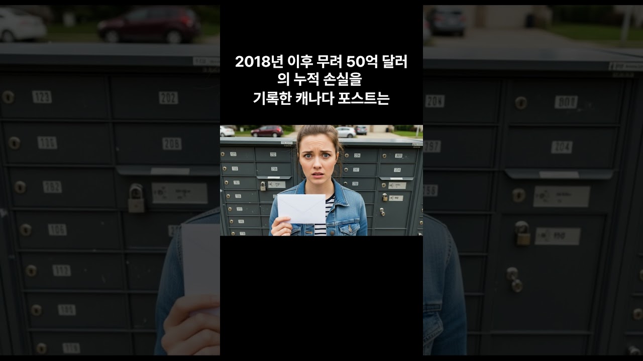 캐나다 포스트 50억 적자 개혁, 우체국 위기 🚨