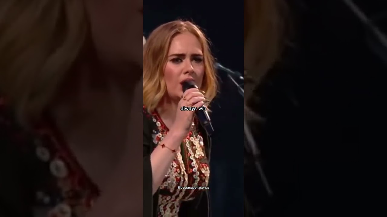 Adele - Set Fire To The Rain (Acapella Live Performance with Lyrics)