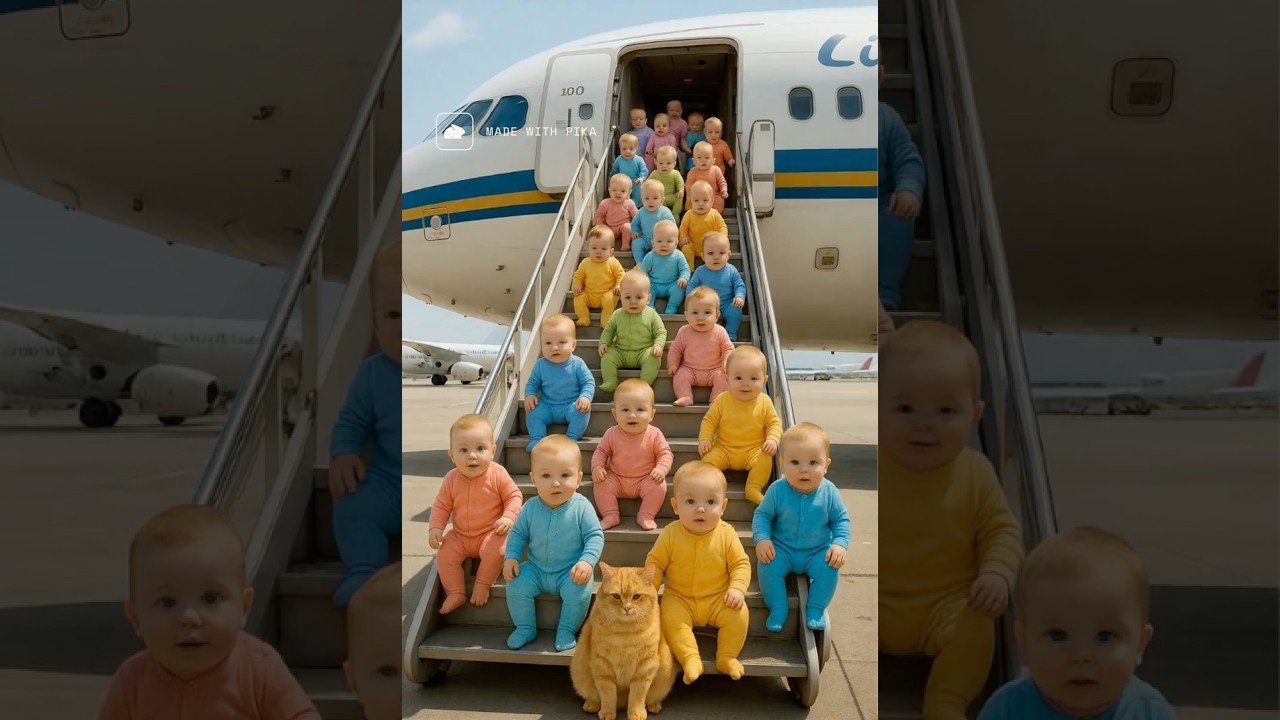 Babys in Flight ✈️ #Shorts