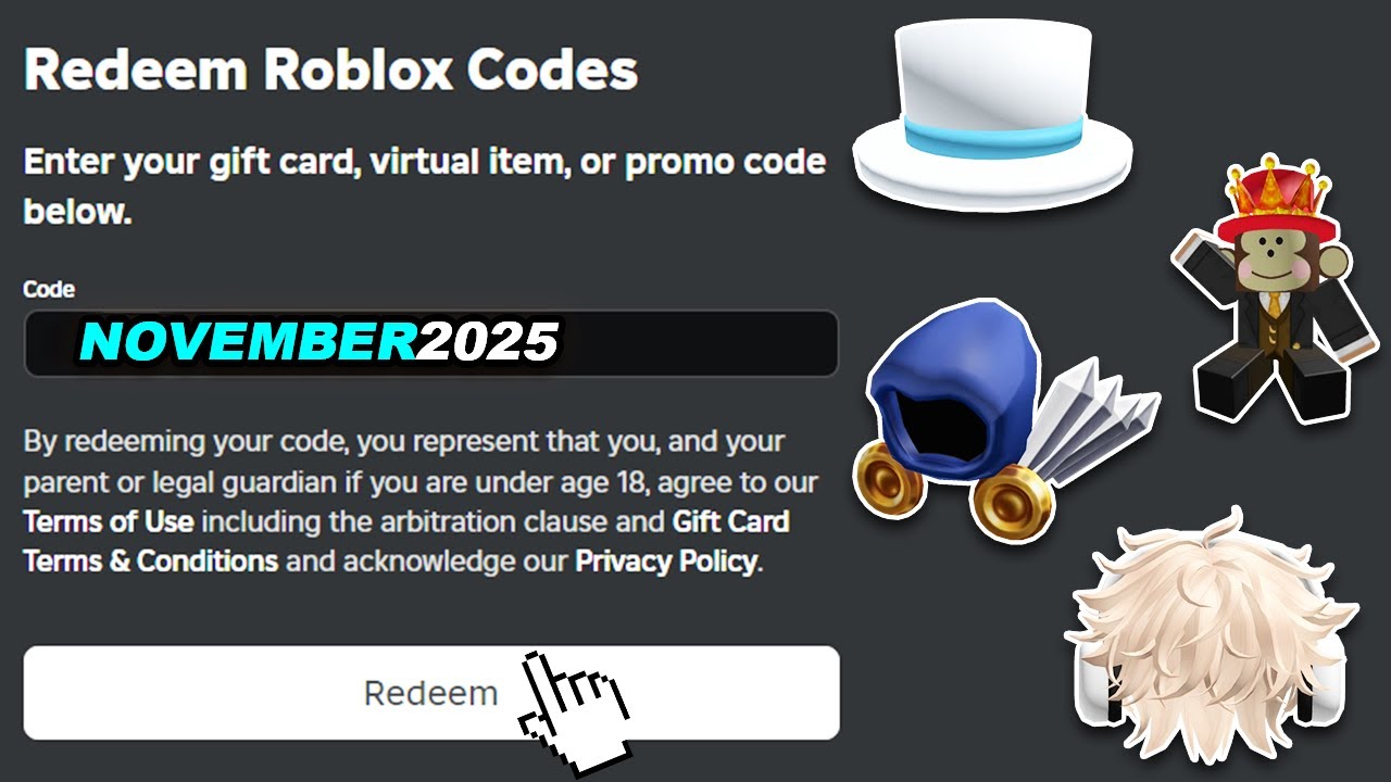 🔥 November 2025 Roblox Promo Codes: Free Items & UGC Limiteds!