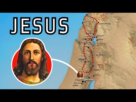 The Entire Life of Jesus on a Map