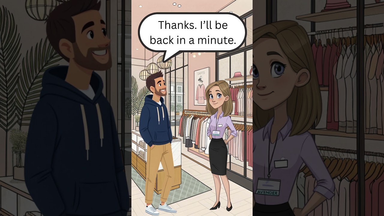 Practical Daily English: Real-Life Clothing Store Conversations for Beginners ๐