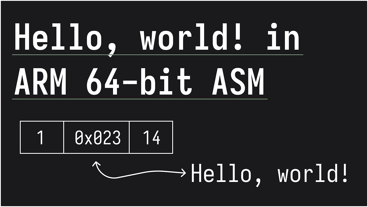 Hello World! ARM 64-bit Assembly Basics 🚀