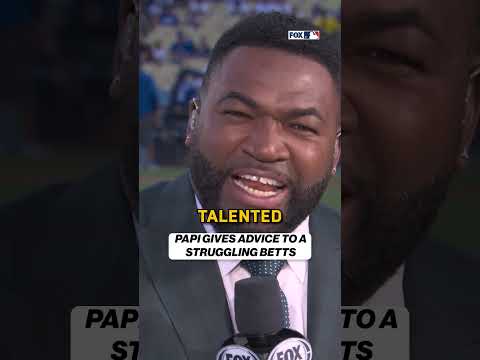 Big Papi's ADVICE to Mookie Betts 👀 #mookiebetts #worldseries #MLB