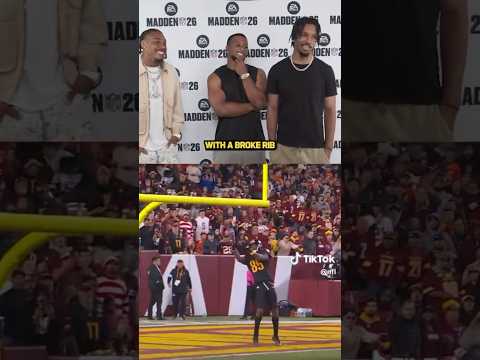 Justin Jefferson HYPED on Washington Commanders Jayden Daniels Primetime HAIL MARY win last season!!