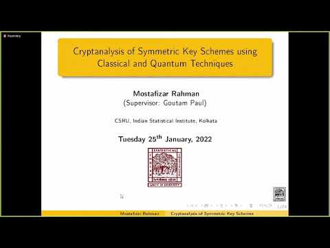 Crytanalysis of Symmetric key schemes using classical and quantum techniques