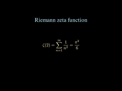 How Riemann Zeta Function at s = 2 is equal to π^2/6 |