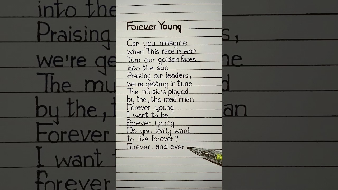 Alphaville - Forever Young Lyrics 🎶