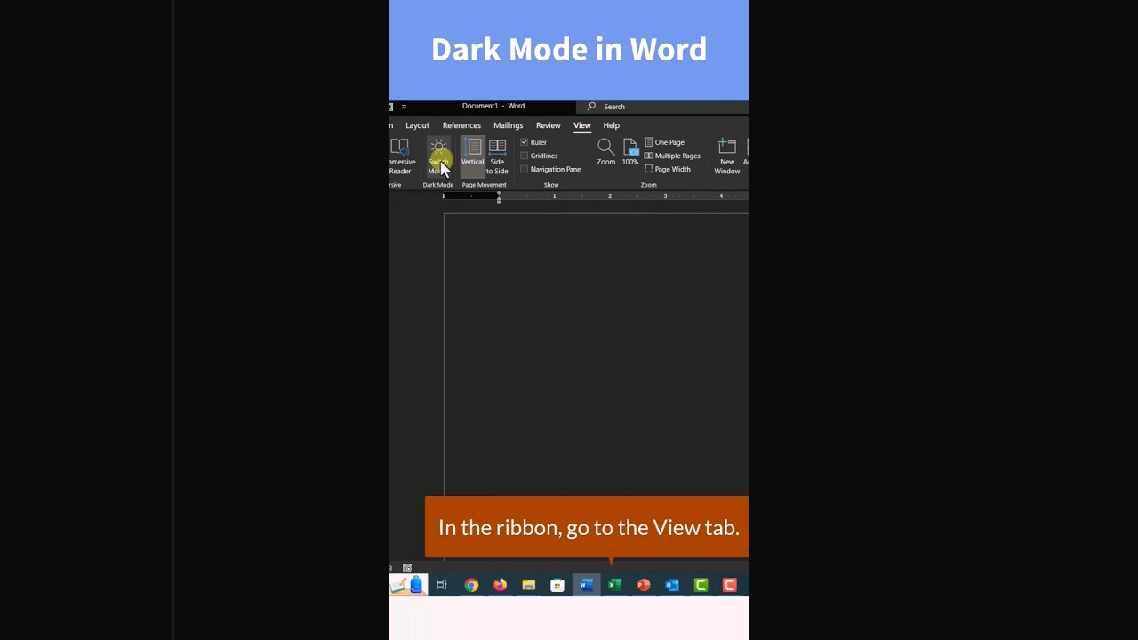 Disable Dark Mode in MS Word 📝