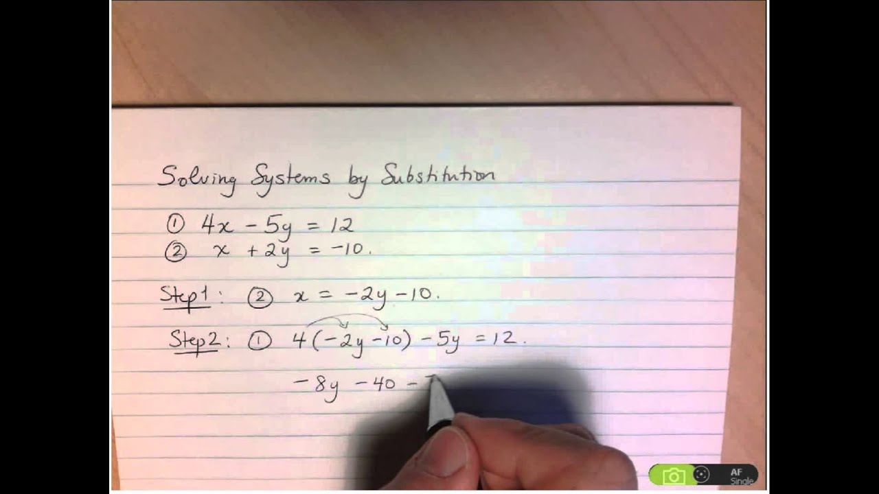 Ace Your Grade 10/9 Math: Master Solving Systems by Substitution ✨
