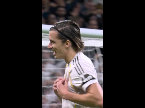 🤍🤩 When you score your first goal with REAL MADRID