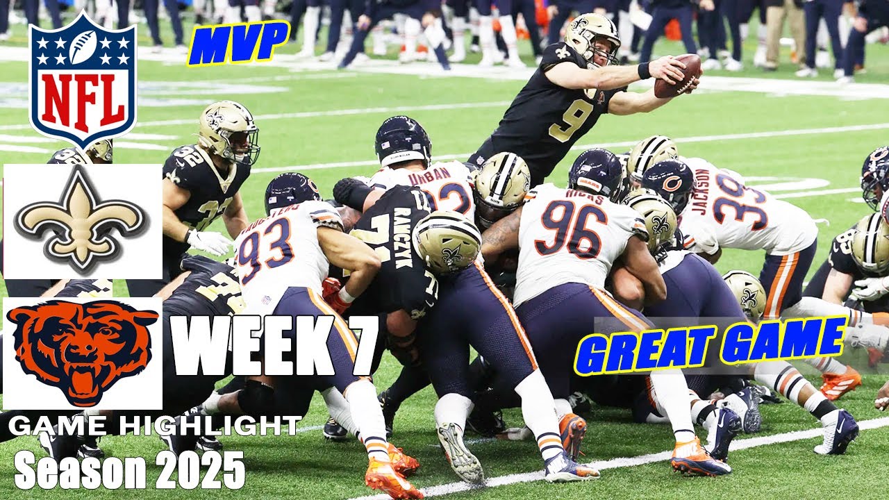 Bears vs. Saints Week 7 Full Highlights π