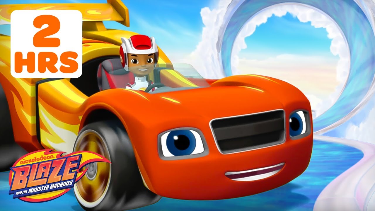Blaze Races in the Sky & Transforms into a Falcon! 🚗🦅 | Exciting Adventures with Blaze and the Monster Machines