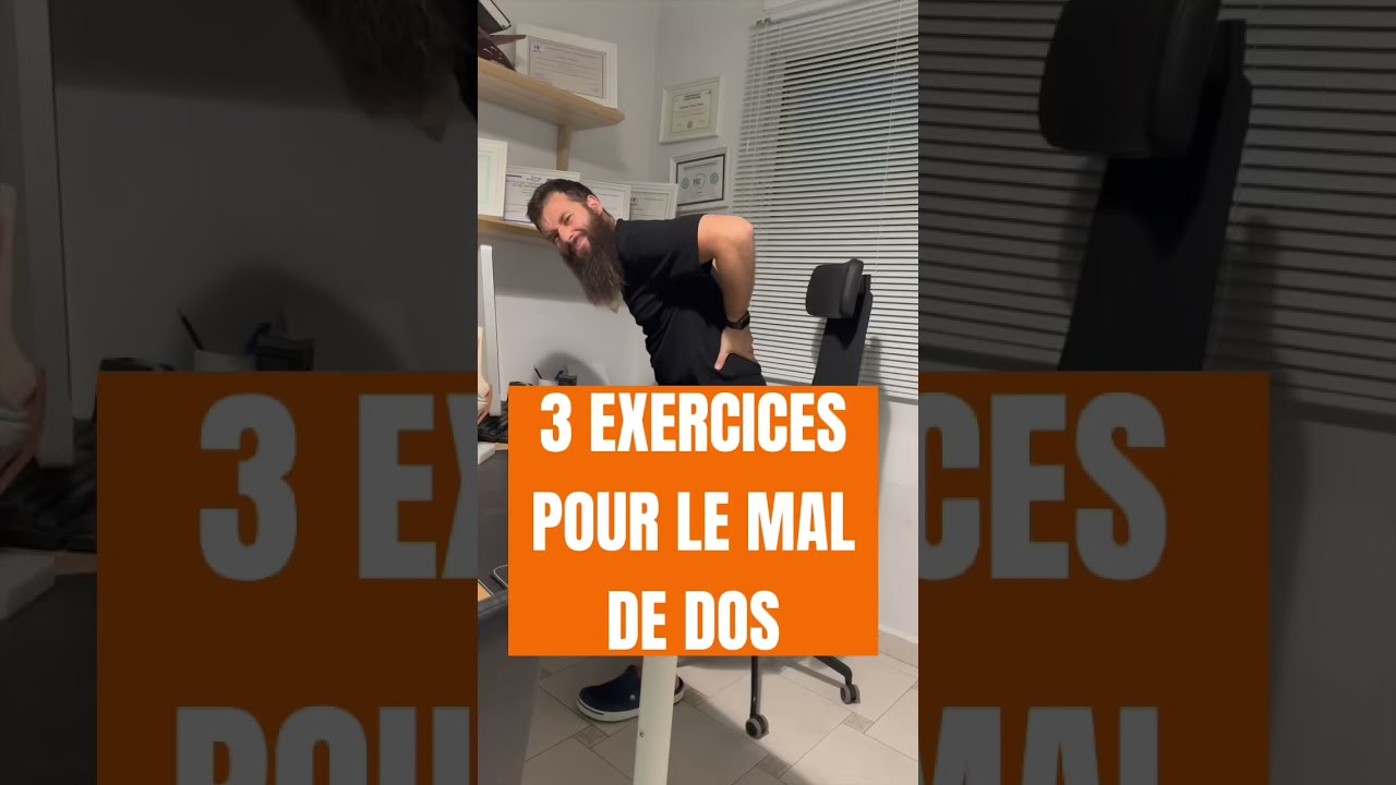 Mal de dos : 3 exercices efficaces 💪