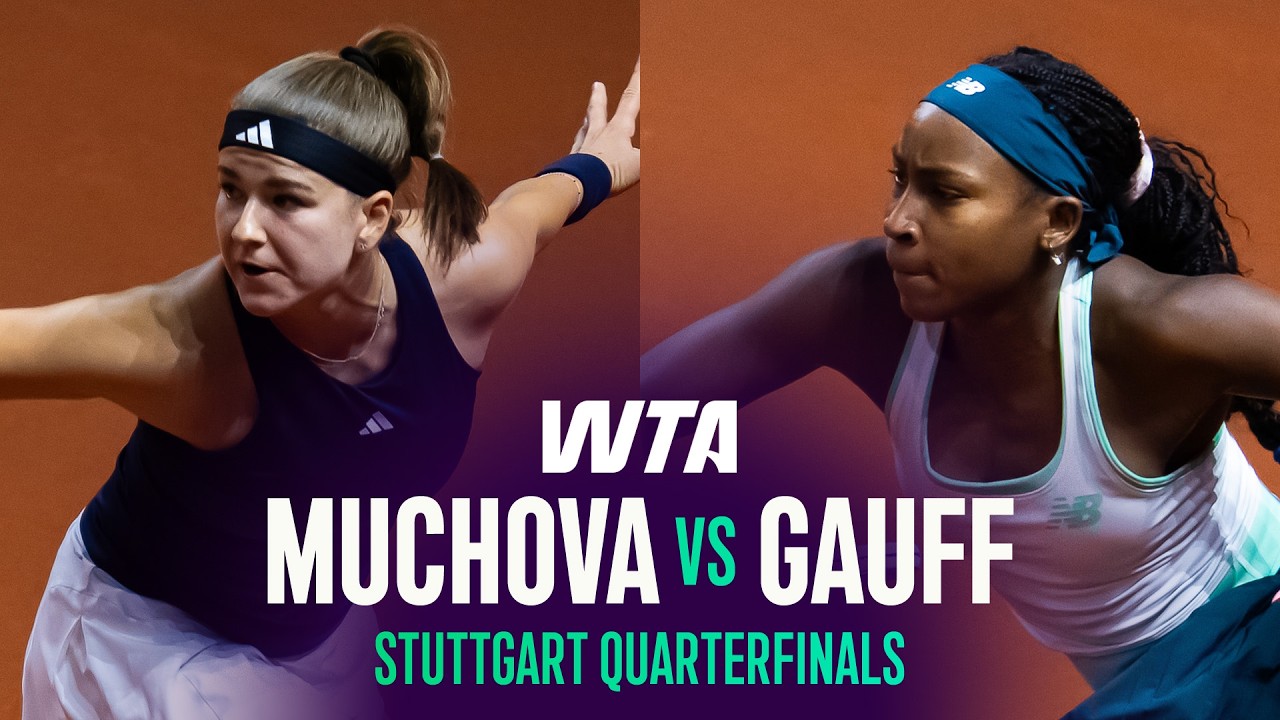 Karolina Muchova vs. Coco Gauff | 2026 Stuttgart Quarterfinal | WTA Match Highlights