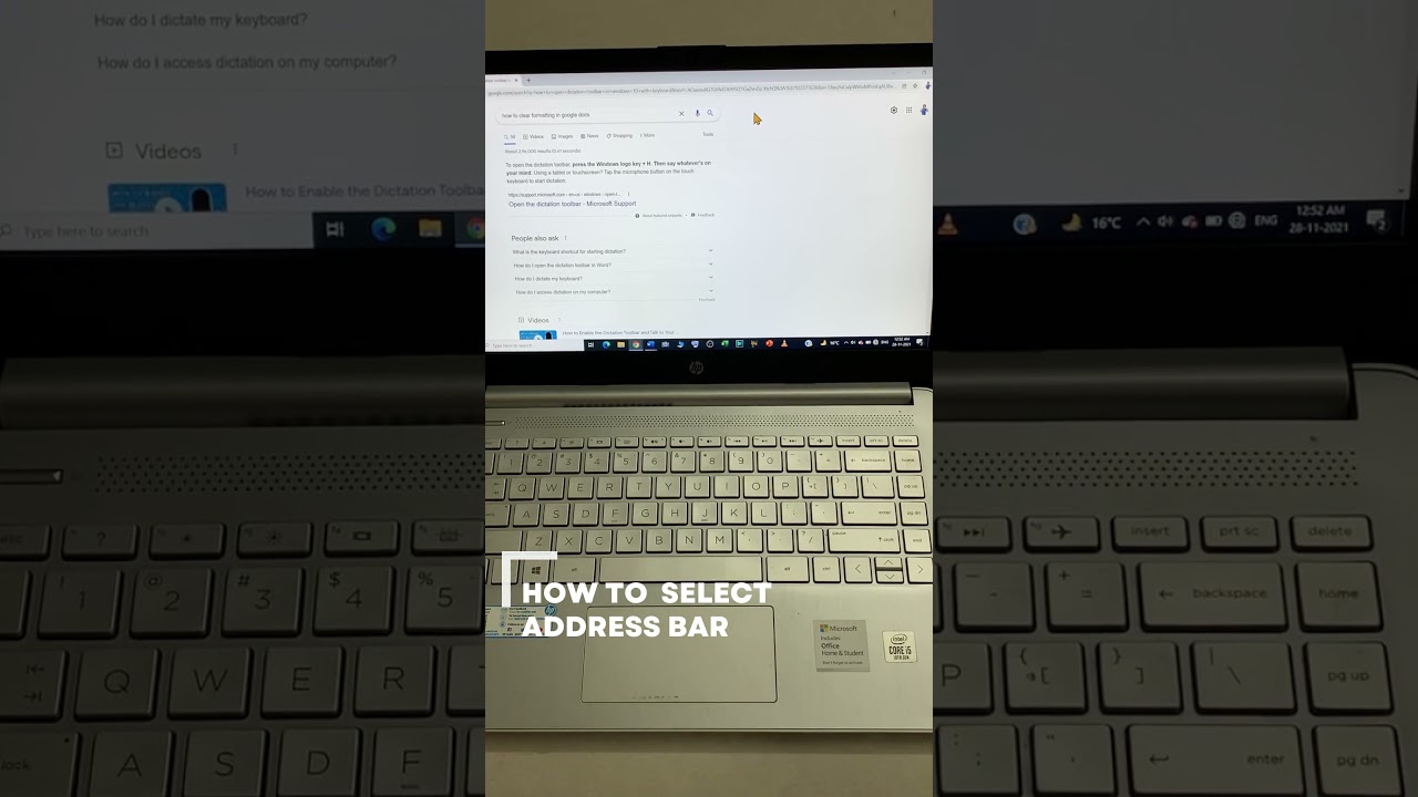How to select address bar?