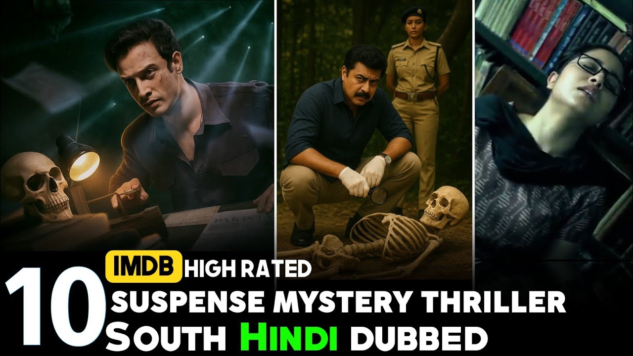 Top 10 South Indian Suspense Thriller Films in Hindi (2025) 🎬