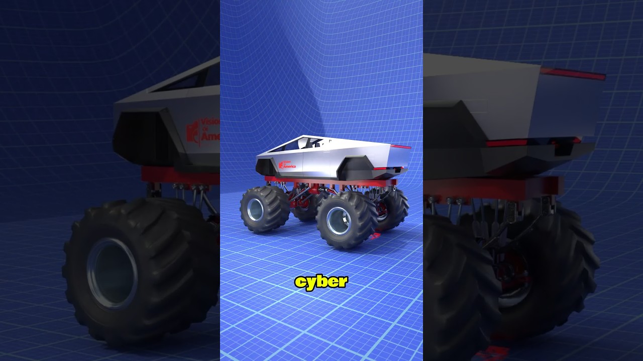 Cybertruck Turns Into a MONSTER TRUCK! ππ₯ (Cyber Monster Truck Concept)
