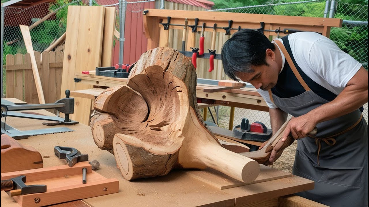 AMAZING! A Truly Unique Woodworking Idea with a Creative Design That Will Leave You Mesmerized