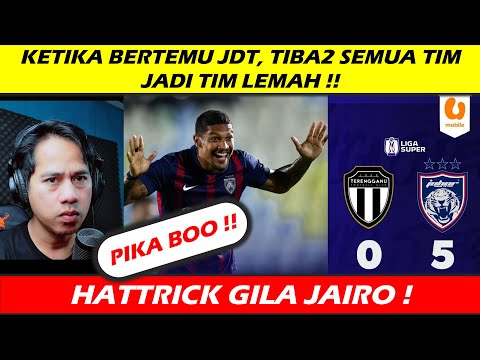 SENSASIONAL !! JAIRO HATTRIK, TEREGGANU TERLIHAT LEMAH DI HADAPAN JDT, WHY ?