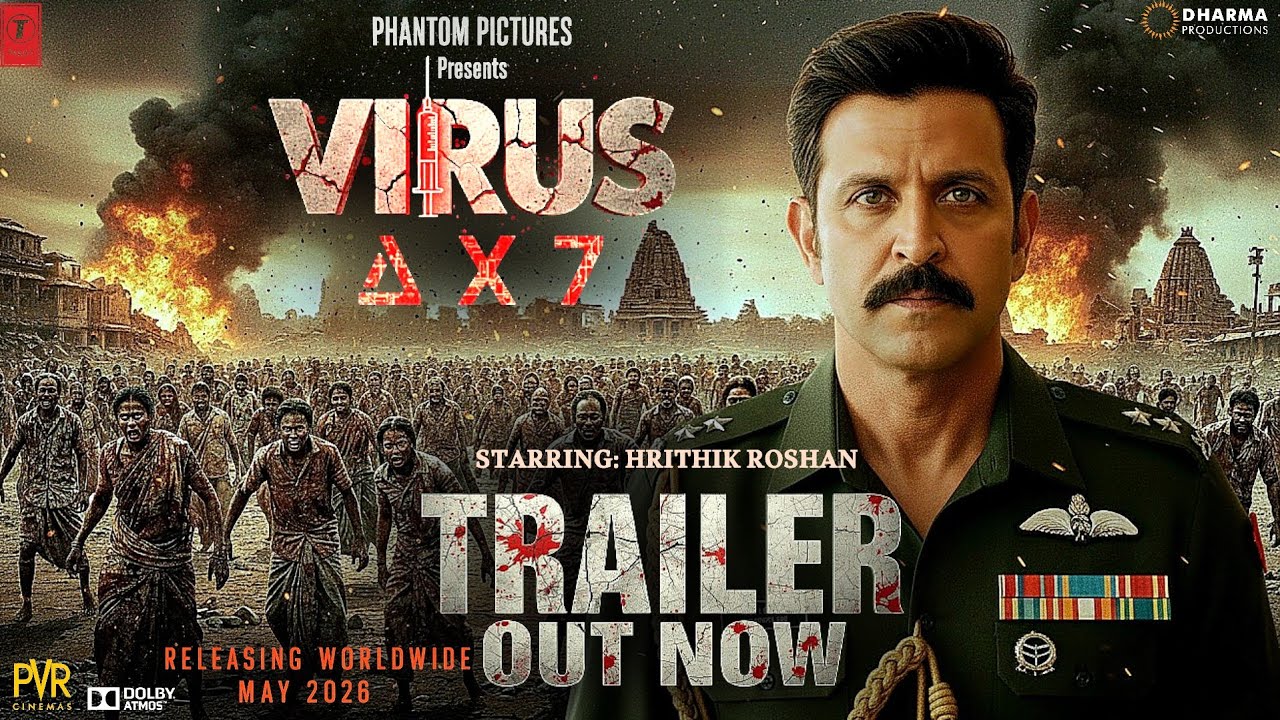 VIRUS - ΔX7 Official Trailer | Hrithik Roshan & Amitabh Bachchan | Coming 2025