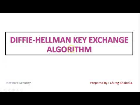Diffie Hellman Key Exchange Algorithm | Diffie Hellman key exchange algorithm example and solution