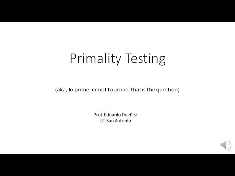 Introduction to Probabilistic Primality Testing: The Miller-Rabin Test