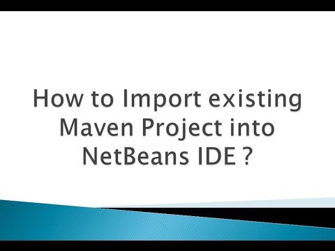 How to Import existing Maven Project into NetBeans IDE ?