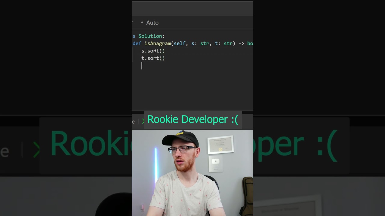 Junior vs Senior Developer: Solving Valid Anagram Challenges for FAANG Interviews 🔍