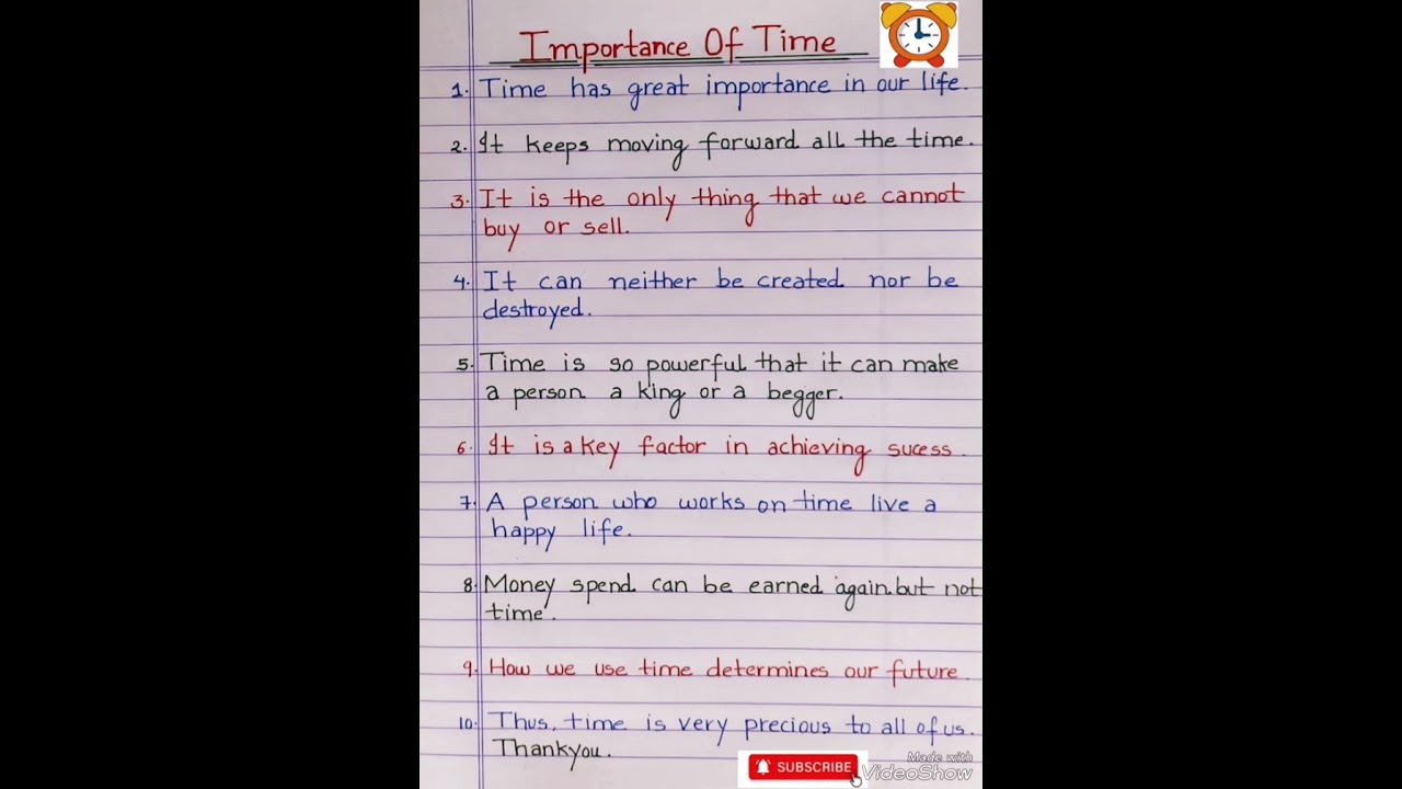 Essay on importance of time l speech on importance of time l important of time l essay writing