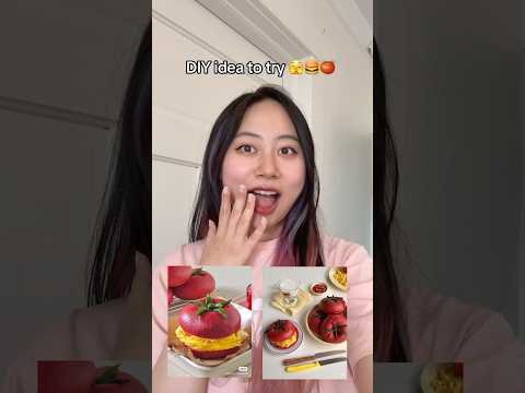 Cool DIY idea to try 🍔😳💕✨ #art #diy #artideas #diyideas #baking #burger #creative