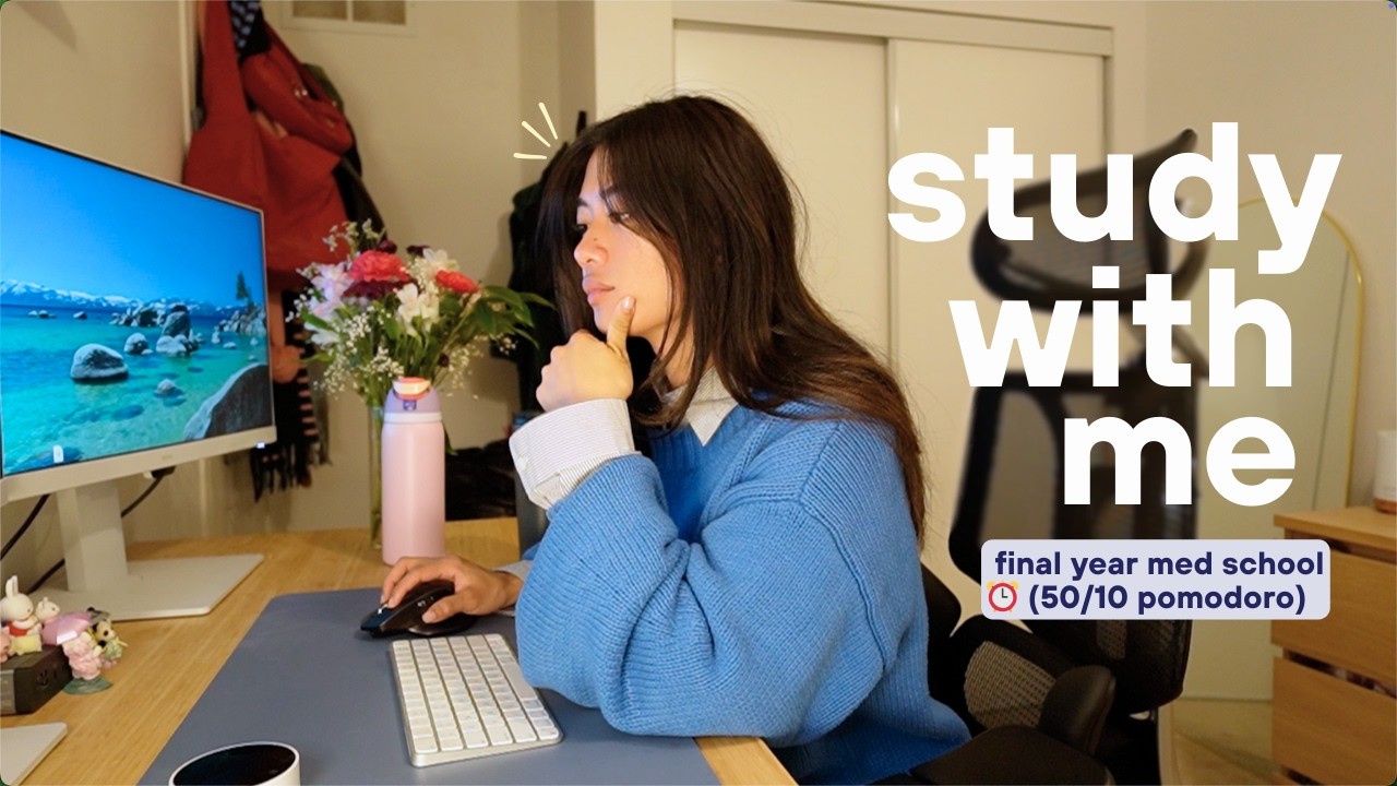 3-Hour Study Session | 50/10 Pomodoro for Finals 📚