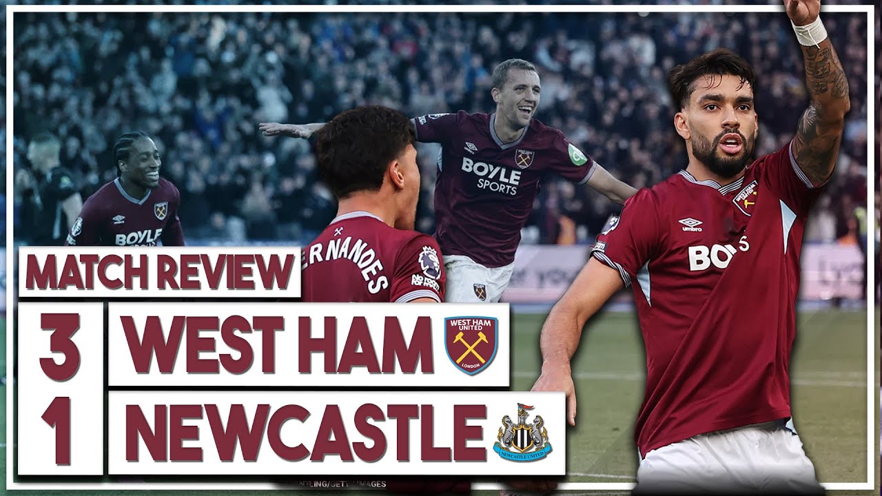 West Ham Utd 3-1 Newcastle Utd | Celebrating a Fantastic Win! ⚒️